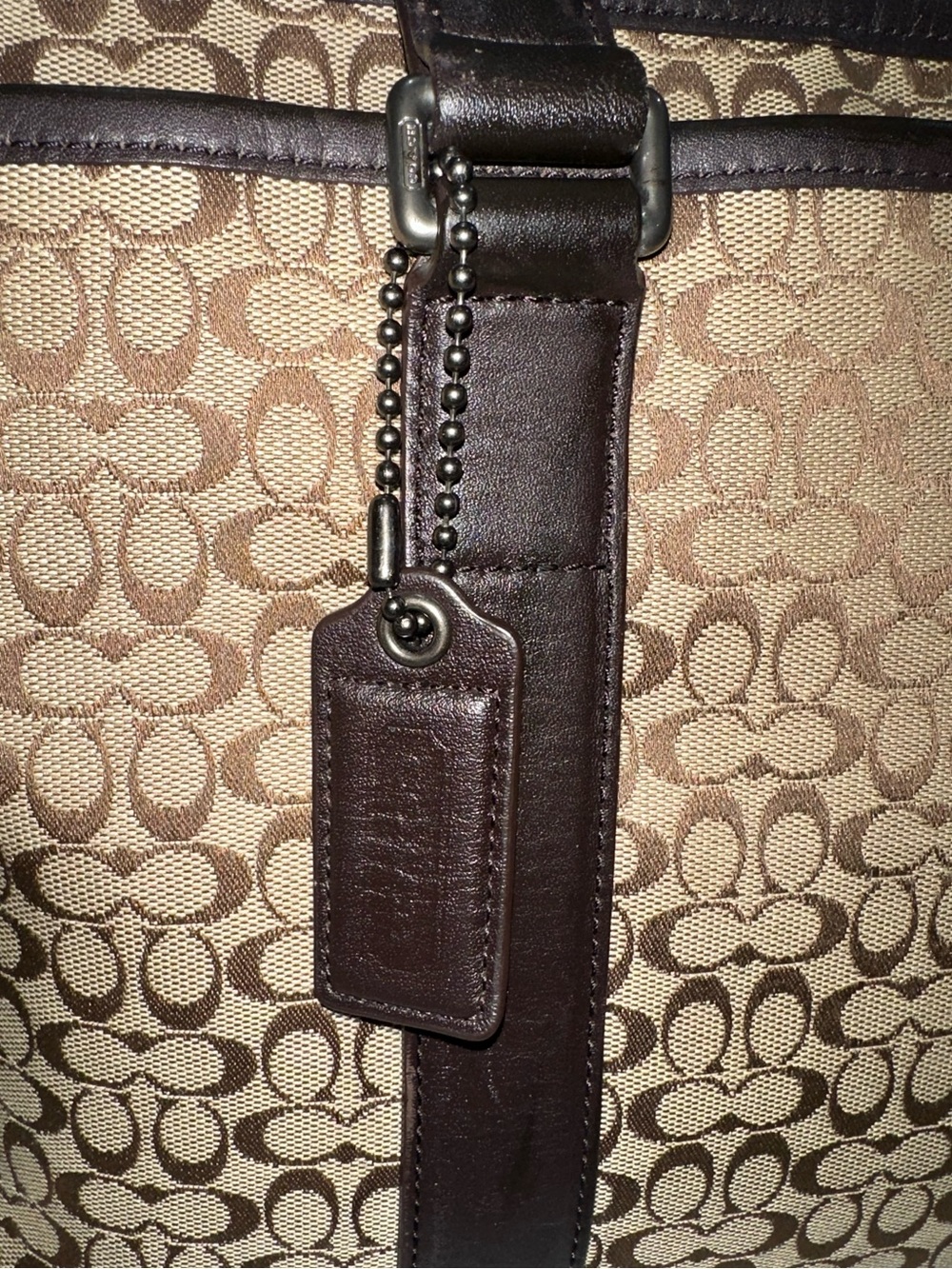 Coach Embassy Brief Case Laptop Travel Bag Jacquard Signature C Logo - Picture 15 of 16